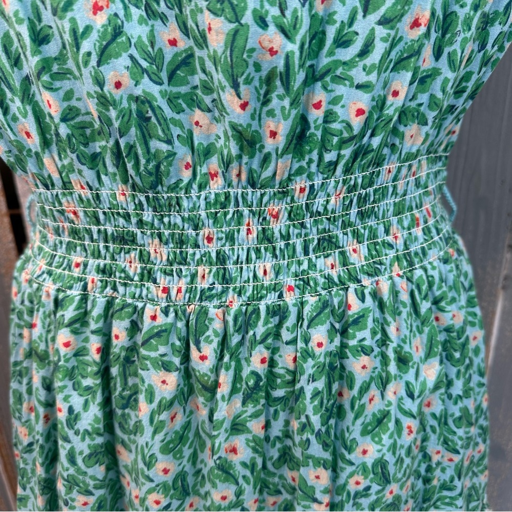 Roller Rabbit Cerro Naoki Dress Light Blue Sz L - Picture 7 of 16